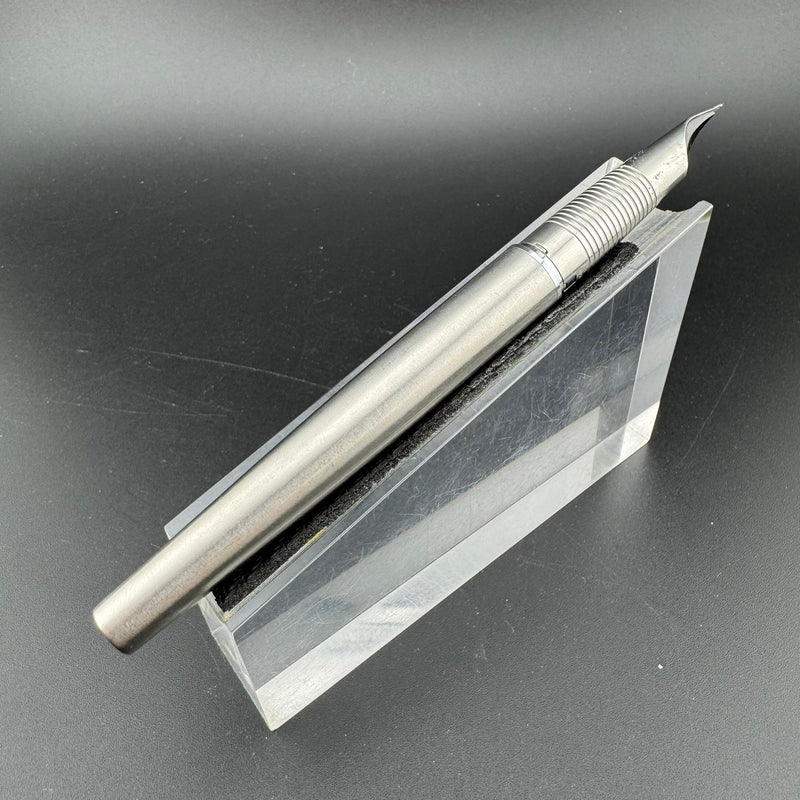 Pilot Murex MR Brushed Stainless Steel Fountain Pen Steel Fine Nib Dec 1979