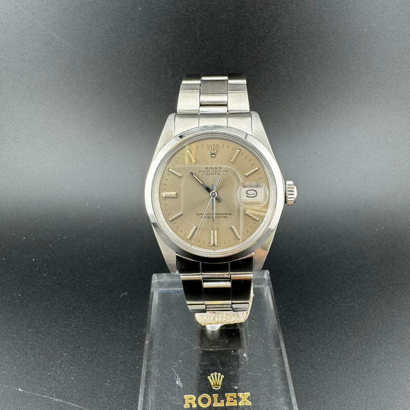 Rolex Oyster Perpetual Date REF. 1500 Taupe Dial Automatic Watch