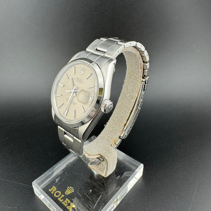Rolex Oyster Perpetual Date REF. 1500 Taupe Dial Automatic Watch