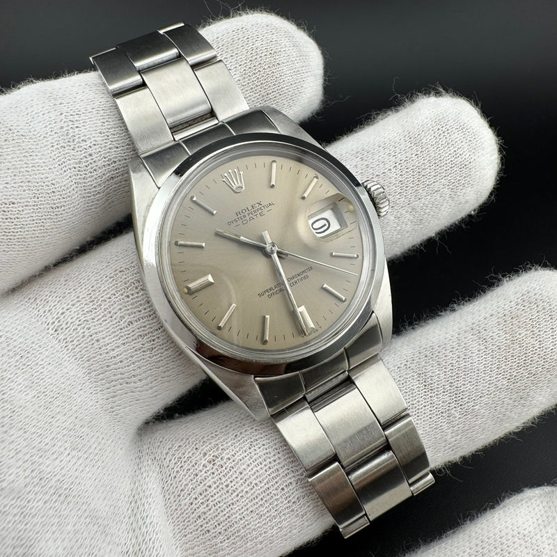 Rolex Oyster Perpetual Date REF. 1500 Taupe Dial Automatic Watch