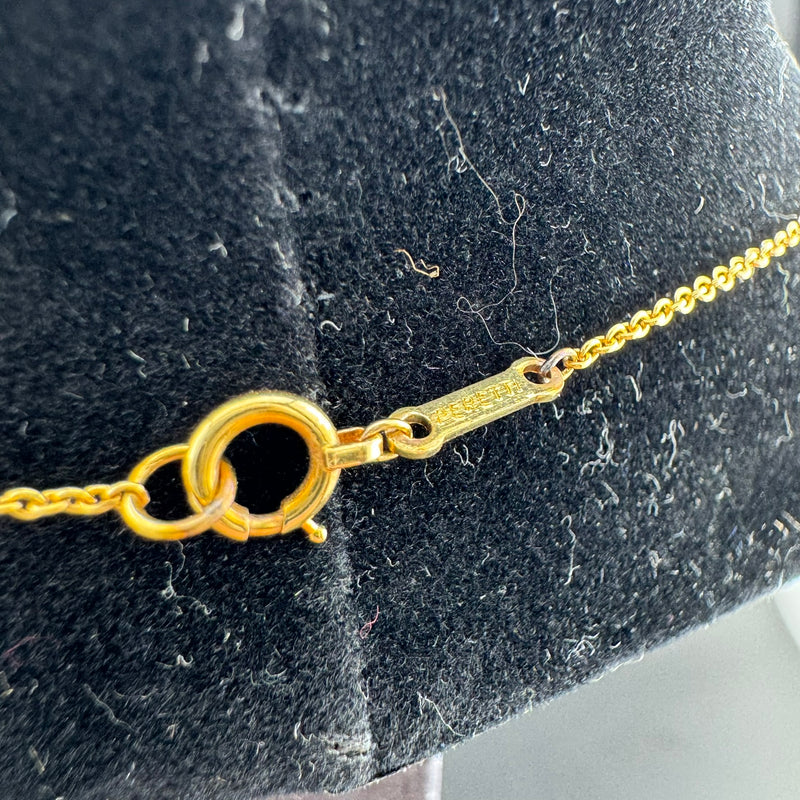 Tiffany & Co. Elsa Peretti 18K Gold Diamond Necklace