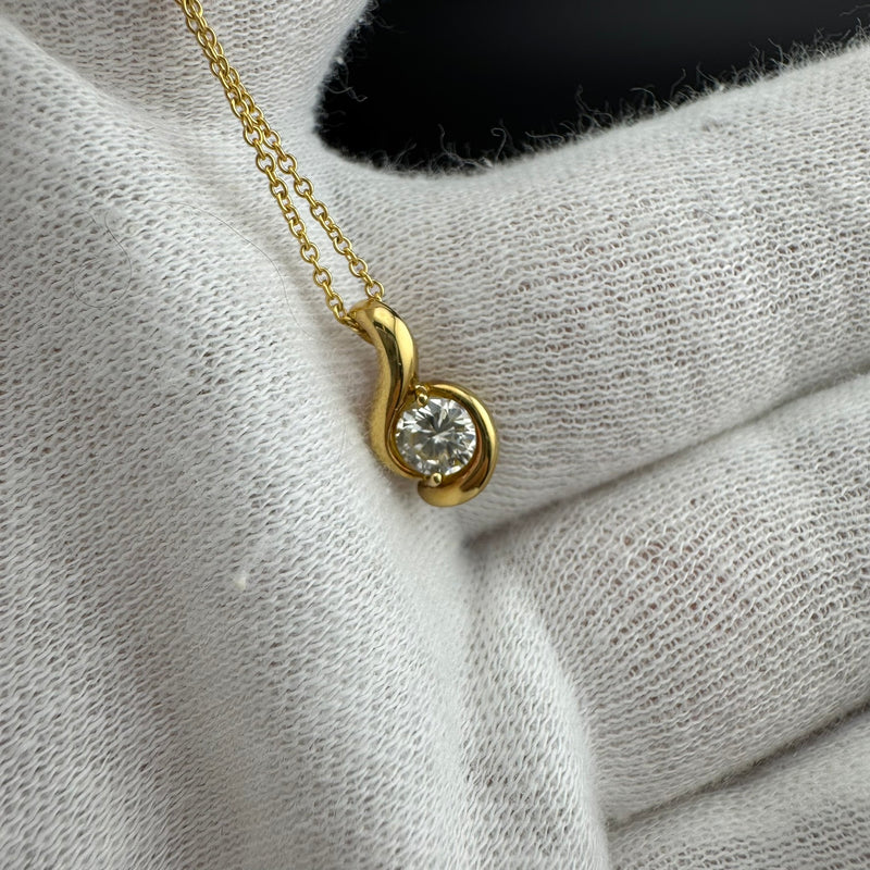 Tiffany & Co. Elsa Peretti 18K Gold Diamond Necklace