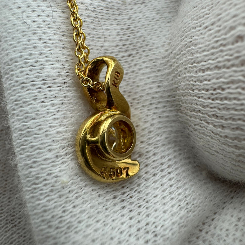 Tiffany & Co. Elsa Peretti 18K Gold Diamond Necklace