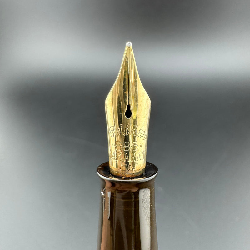 Pelikan Keyhole Maki-e by Ginjiro Kabutogi Fountain Pen 14K Gold G.K. Flex Nib Restored