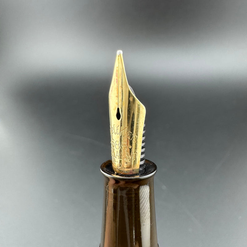 Pelikan Keyhole Maki-e by Ginjiro Kabutogi Fountain Pen 14K Gold G.K. Flex Nib Restored