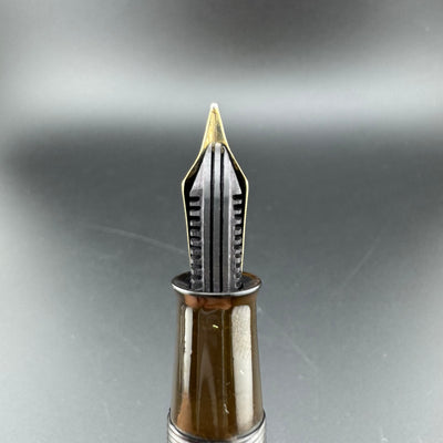 Pelikan Keyhole Maki-e by Ginjiro Kabutogi Fountain Pen 14K Gold G.K. Flex Nib Restored