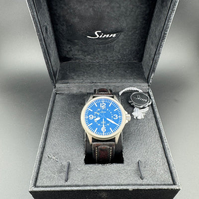 Sinn 856 UTC GMT Men's Automatic Pilot Watch w/ Box & Card