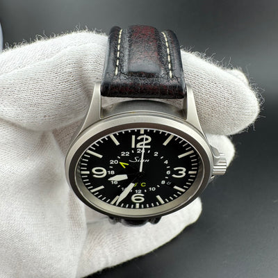 Sinn 856 UTC GMT Men's Automatic Pilot Watch w/ Box & Card