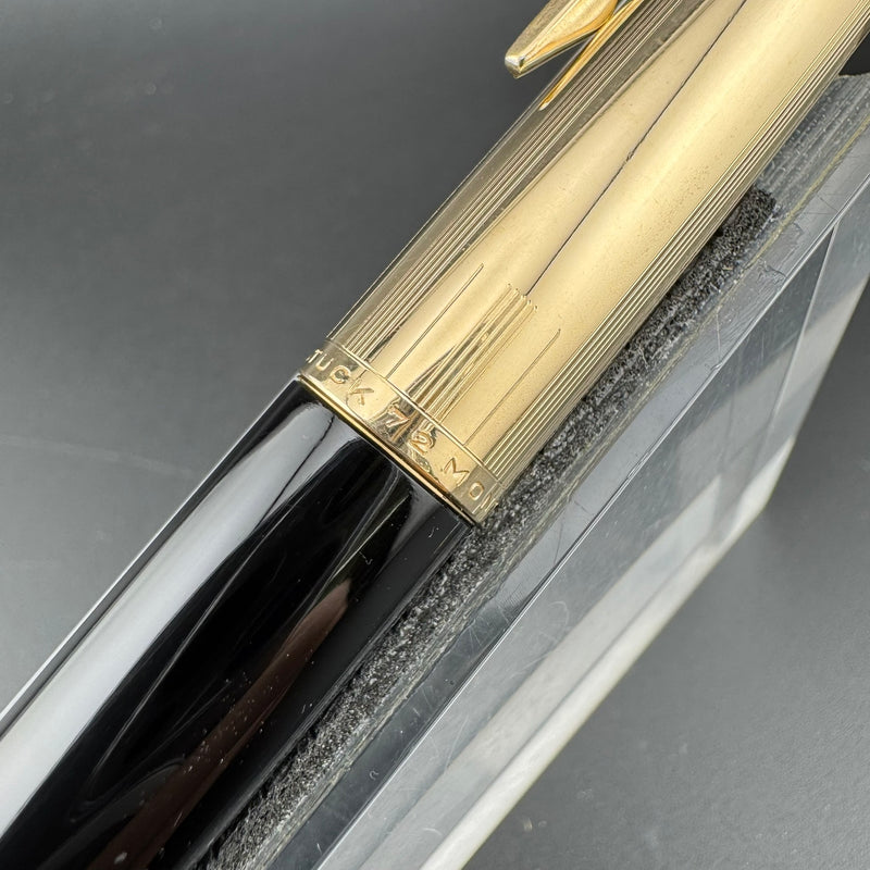 Montblanc Meisterstück No. 72 Fountain Pen 18C Gold Fine Nib Serviced