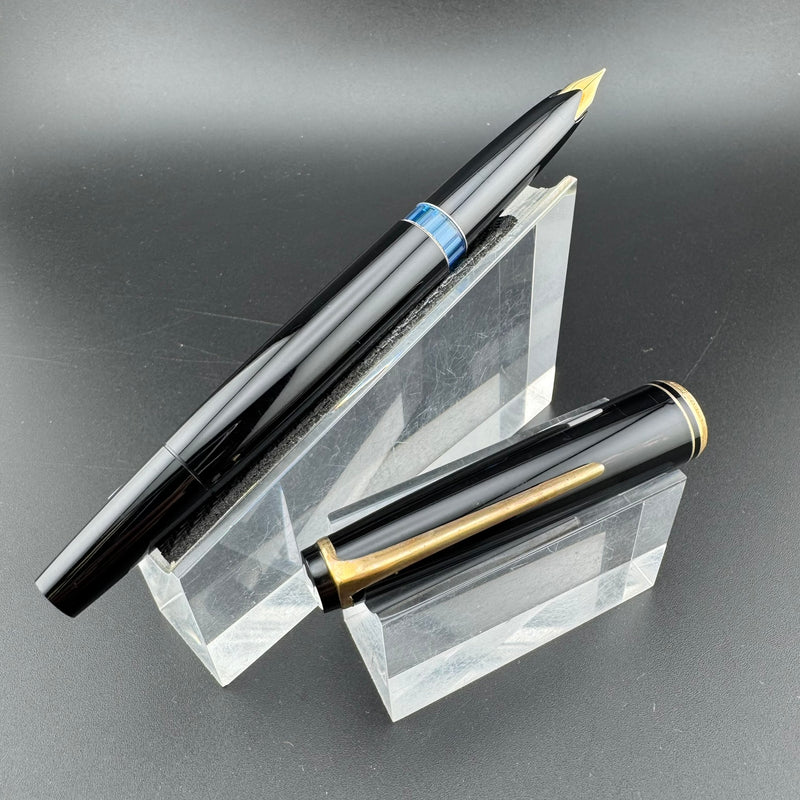 Montblanc No. 24 Black Resin Fountain Pen 14C Gold Extra Fine Nib Serviced