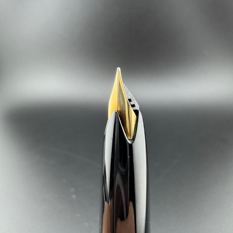 Montblanc No. 24 Black Resin Fountain Pen 14C Gold Extra Fine Nib Serviced