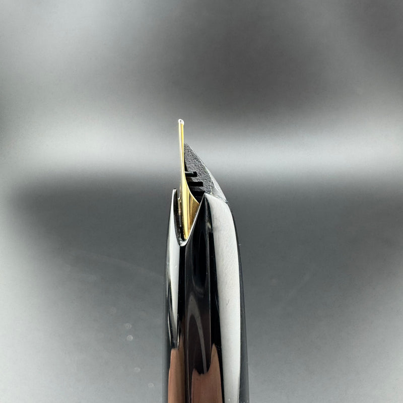 Montblanc No. 24 Black Resin Fountain Pen 14C Gold Extra Fine Nib Serviced