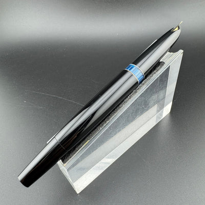 Montblanc No. 24 Black Resin Fountain Pen 14C Gold Extra Fine Nib Serviced