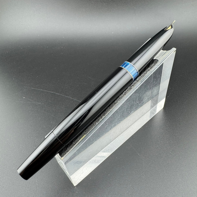 Montblanc No. 24 Black Resin Fountain Pen 14C Gold Extra Fine Nib Serviced