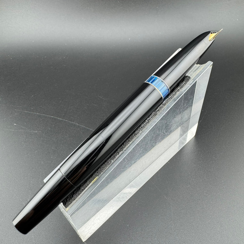 Montblanc No. 24 Black Resin Fountain Pen 14C Gold Extra Fine Nib Serviced