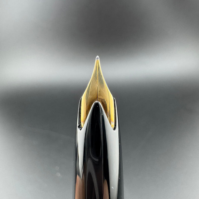 Montblanc No. 24 Black Resin Fountain Pen 14C Gold Extra Fine Nib Serviced