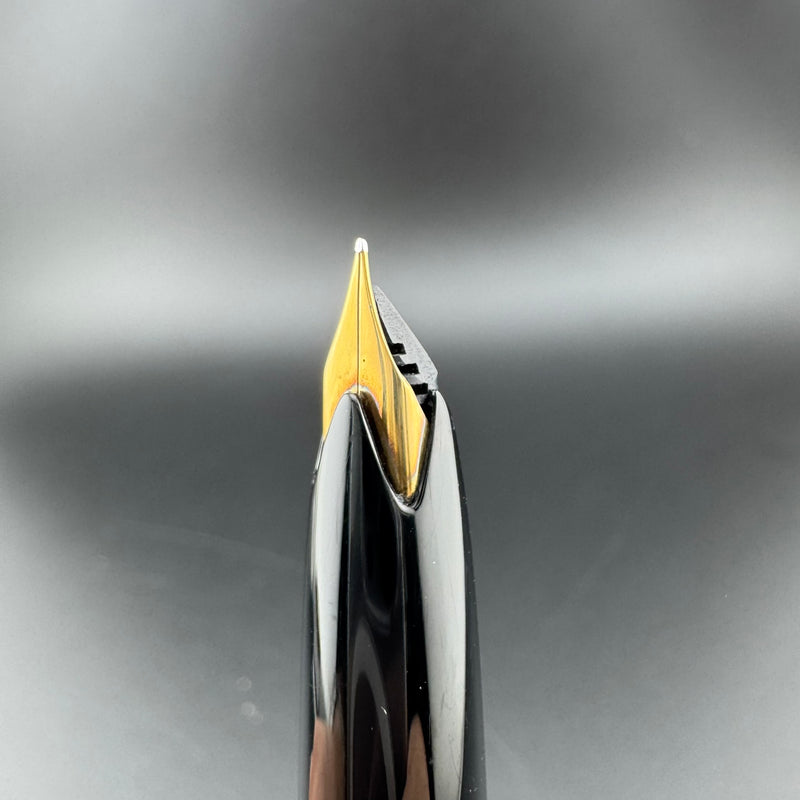 Montblanc No. 24 Black Resin Fountain Pen 14C Gold Extra Fine Nib Serviced