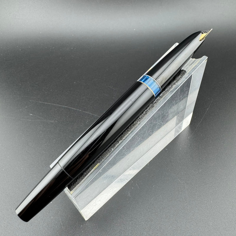 Montblanc No. 24 Black Resin Fountain Pen 14C Gold Extra Fine Nib Serviced
