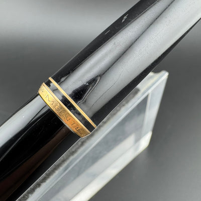 Montblanc No. 24 Black Resin Fountain Pen 14C Gold Extra Fine Nib Serviced