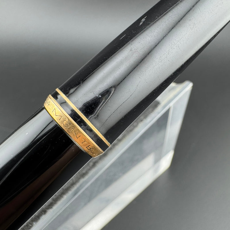 Montblanc No. 24 Black Resin Fountain Pen 14C Gold Extra Fine Nib Serviced