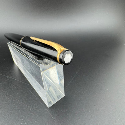 Montblanc No. 24 Black Resin Fountain Pen 14C Gold Extra Fine Nib Serviced