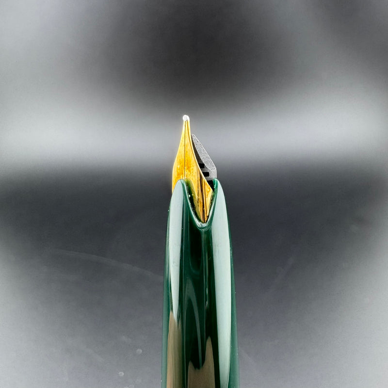 Montblanc No. 221 Green Resin Transitional Year Fountain Pen 14C Gold Fine Nib