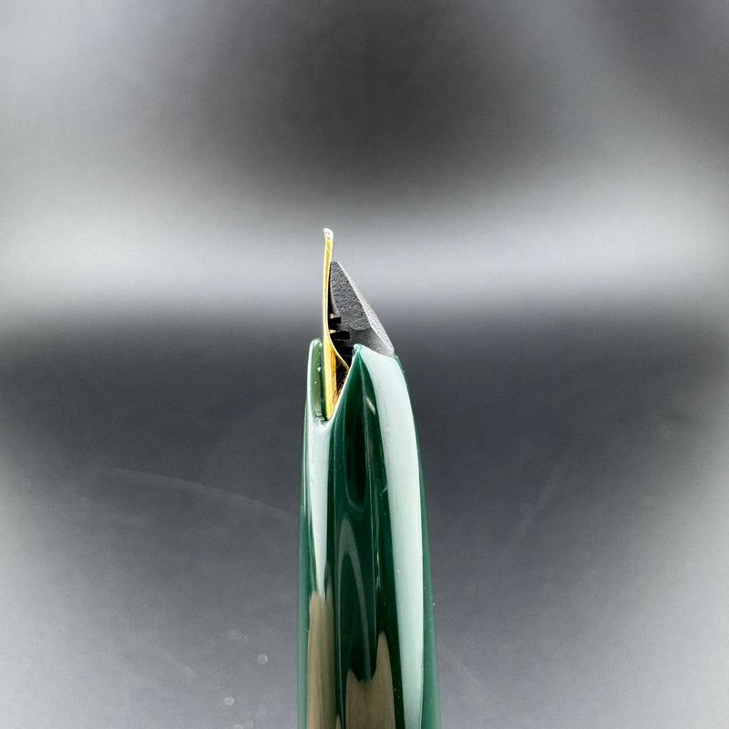 Montblanc No. 221 Green Resin Transitional Year Fountain Pen 14C Gold Fine Nib