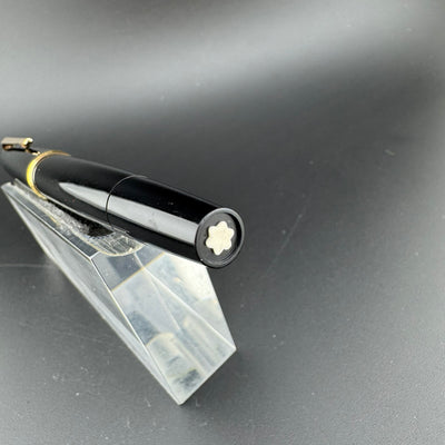 Montblanc No. 221 Black Resin Transitional Year Fountain Pen 14C Gold Fine Nib