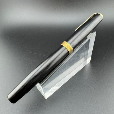 Warranted Ginjiro Kabutogi #40 Ebonite Fountain Pen 14K Gold Fine Nib