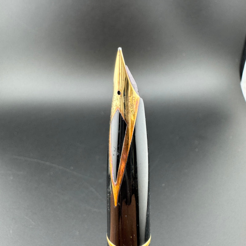 Sheaffer Targa Stainless Steel Fountain Pen 14K Gold Extra-Fine Nib