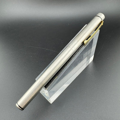 Sheaffer Targa Stainless Steel Fountain Pen 14K Gold Extra-Fine Nib