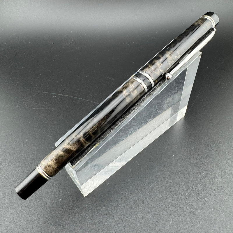 Pilot Grance Black Marble Fountain Pen 14K Gold Fine Nib