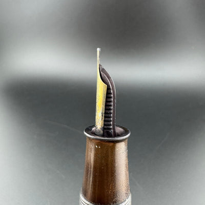 Warranted My Gold Ebonite Eyedropper Fountain Pen 14K Gold G.K. 50 Nib Unrestored