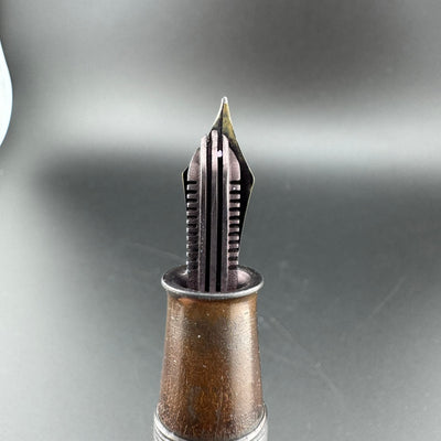 Warranted My Gold Ebonite Eyedropper Fountain Pen 14K Gold G.K. 50 Nib Unrestored
