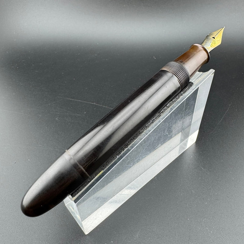 Warranted My Gold Ebonite Eyedropper Fountain Pen 14K Gold G.K. 50 Nib Unrestored