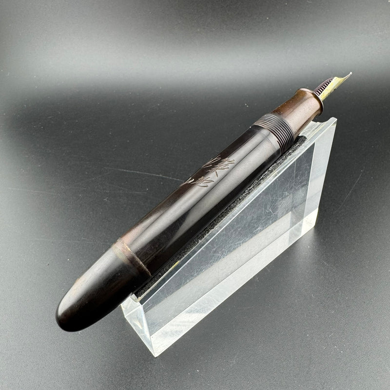 Warranted My Gold Ebonite Eyedropper Fountain Pen 14K Gold G.K. 50 Nib Unrestored