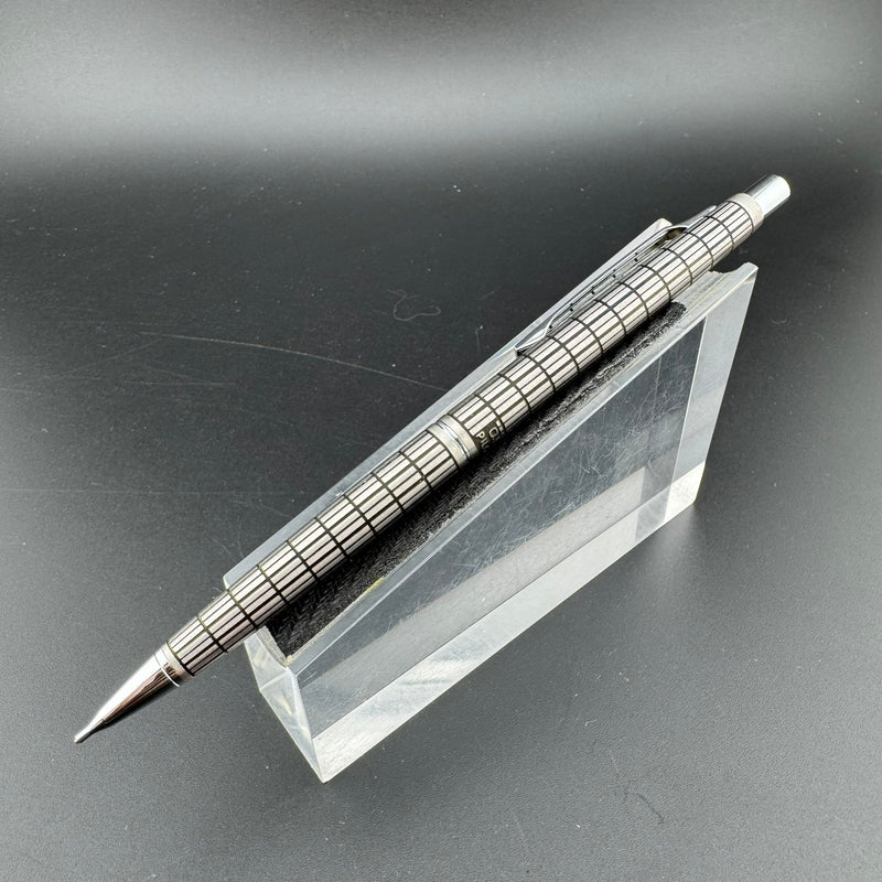 Pilot Elite Checkered Pocket Fountain Pen 18K Gold M Nib & Mechanical Pencil Set w/Box