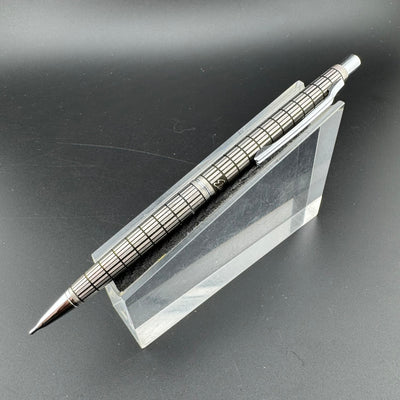 Pilot Elite Checkered Pocket Fountain Pen 18K Gold M Nib & Mechanical Pencil Set w/Box