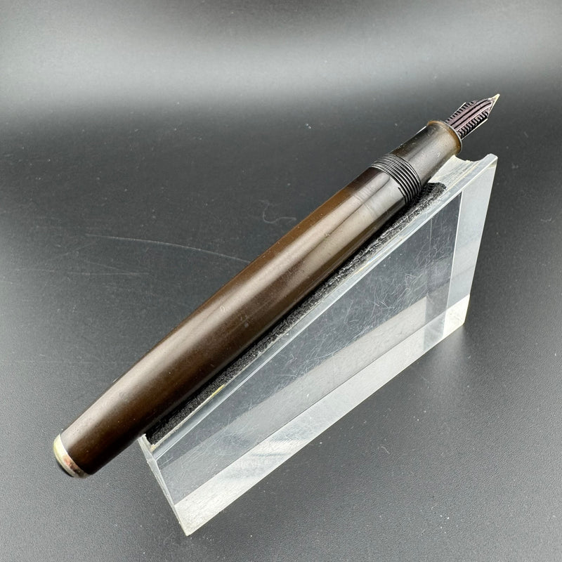 Steady Perfect Ebonite Lever-Filler Fountain Pen 14K Gold EF Nib Unrestored