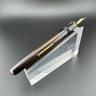 Steady Perfect Ebonite Lever-Filler Fountain Pen 14K Gold EF Nib Unrestored