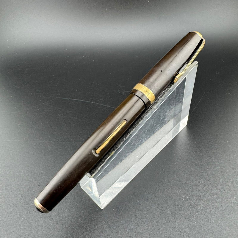 Steady Perfect Ebonite Lever-Filler Fountain Pen 14K Gold EF Nib Unrestored