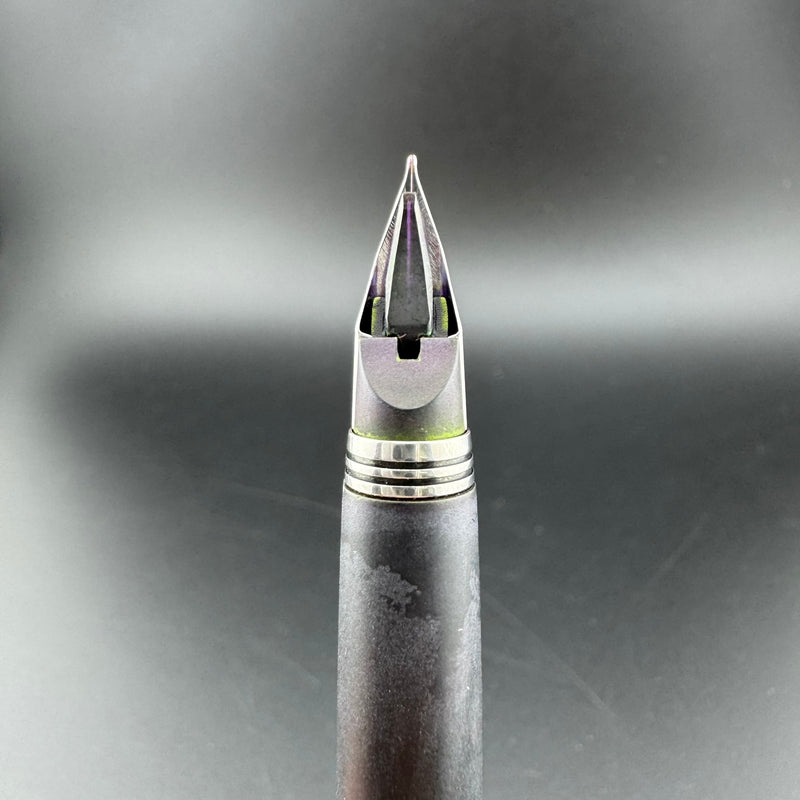 Pilot Matte Black Resin Pocket Fountain Pen Steel Fine Nib Feb 1975