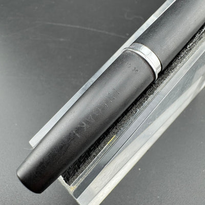 Pilot Matte Black Resin Pocket Fountain Pen Steel Fine Nib Feb 1975