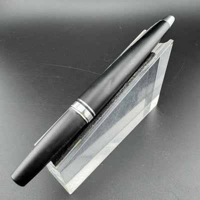 Pilot Matte Black Resin Pocket Fountain Pen Steel Fine Nib Feb 1975