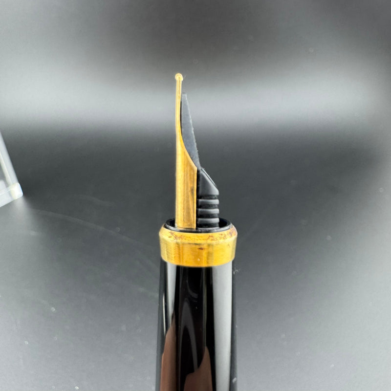 Sailor High Ace Black Lacquered Fountain Pen Medium F-4 Steel Nib