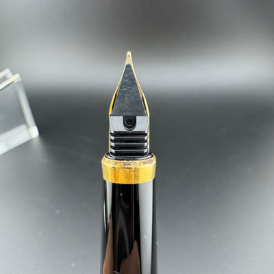 Sailor High Ace Black Lacquered Fountain Pen Medium F-4 Steel Nib