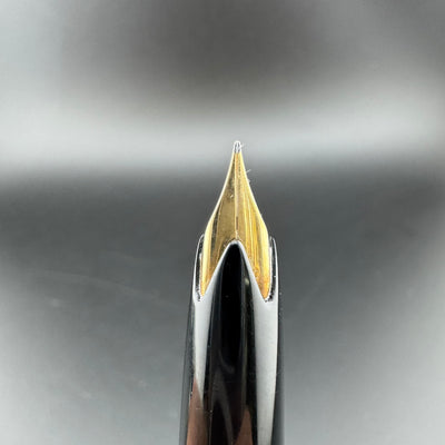 Montblanc No. 22 Black Resin Fountain Pen 14C Gold Extra-Fine Nib Serviced