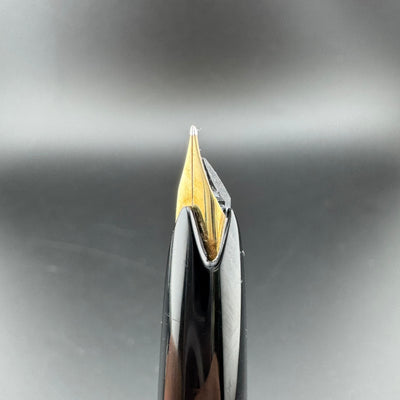 Montblanc No. 22 Black Resin Fountain Pen 14C Gold Extra-Fine Nib Serviced