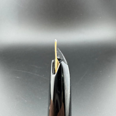 Montblanc No. 22 Black Resin Fountain Pen 14C Gold Extra-Fine Nib Serviced