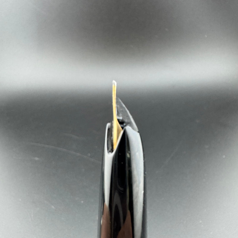 Montblanc No. 22 Black Resin Fountain Pen 14C Gold Extra-Fine Nib Serviced